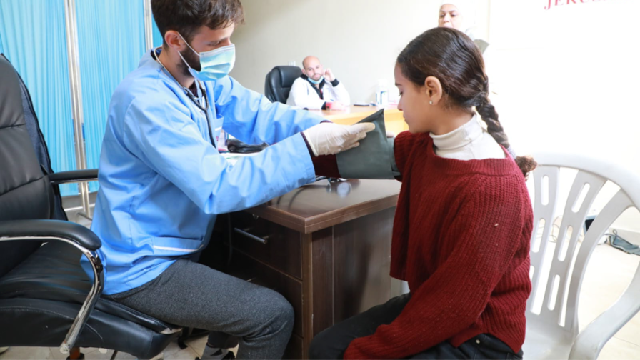 Medizinische Hilfe von Caritas Jerusalem im Gazastreifen