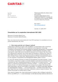 Consultation sur la coopération internationale 2021-2024
