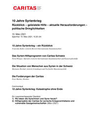 Mediendossier zur Medienkonferenz vom 10. März 2021