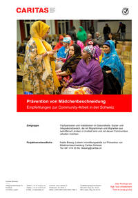 Prevenzione delle mutilazioni genitali femminili – raccomandazioni sul lavoro con le comunità in Svizzera (disponibile in tedesco) 