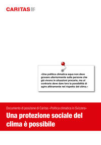 «Una politica climatica equa non deve
gravare ulteriormente sulle persone che
già vivono in situazioni precarie, ma al
contrario deve dare loro la possibilità di
agire attivamente nel rispetto del clima.»