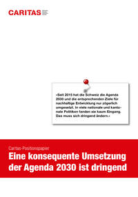 «Seit 2015 hat die Schweiz die Agenda
2030 und die entsprechenden Ziele für
nachhaltige Entwicklung nur zögerlich
umgesetzt. In viele nationale und kantonale Politiken fanden sie kaum Eingang.
Das muss sich dringend ändern.»