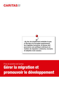«Au lieu de simplement emboîter le pas
à l’Europe et d’accepter passivement
les tragédies humaines, la Suisse doit
poursuivre une politique extérieure en
matière de migration cohérente, humaine
et adaptée à ses causes»