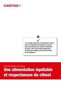 «Le modèle agricole et alimentaire actuel
est non seulement incapable de nourrir
tous les individus de manière suffisante
et saine, mais il provoque également
d’immenses dégâts environnementaux
et climatiques. »