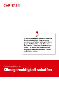«Künftig muss es darum gehen, dass die
Schweiz ihre globale Verantwortung
anerkennt und Teil der Lösung im Kampf
gegen die Klimakrise wird. Dazu muss
die Schweiz Klimagerechtigkeit verwirklichen – im Inland und gegenüber von
ärmeren und klimaexponierten Ländern
im Globalen Süden.»