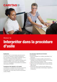 Le module 4a est l’un des modules optionnels reconnu et requis pour l’admission à l’examen professionnel pour l’acquisition du brevet fédéral d’interprètes communautaires et médiateurs/trices interculturel-e-s. Le module s’appuie sur les compétences attestées par le certificat Interpret et est reconnu par l’association suisse pour l’interprétariat communautaire et la médiation interculturelle Interpret.
Groupes cibles : Interprètes communautaires au bénéfice d’expérience et ayant le certificat Interpret ou des compétences équivalentes en relation avec les techniques d’interprétariat.