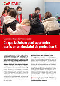 Factsheet «Ce que la Suisse peut apprendre après un an de statut de protection S»