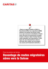 Davantage de routes migratoires sûres vers la Suisse