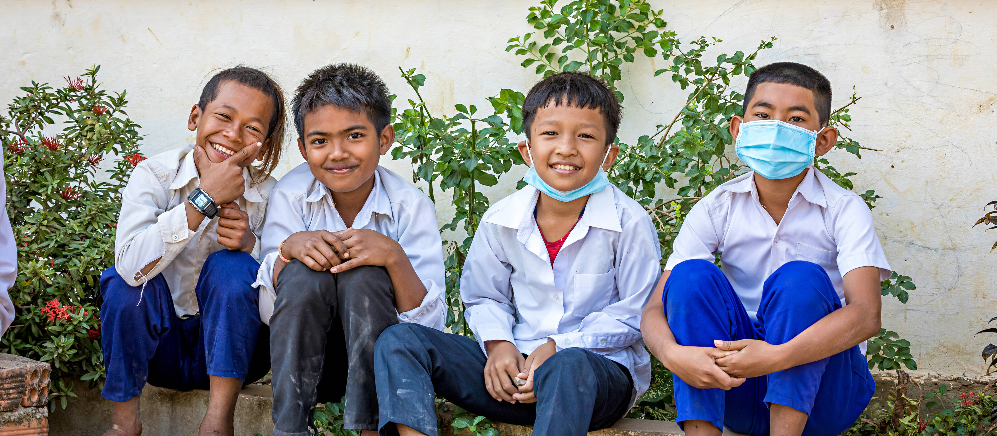 Schoolchildren in Cambodia 