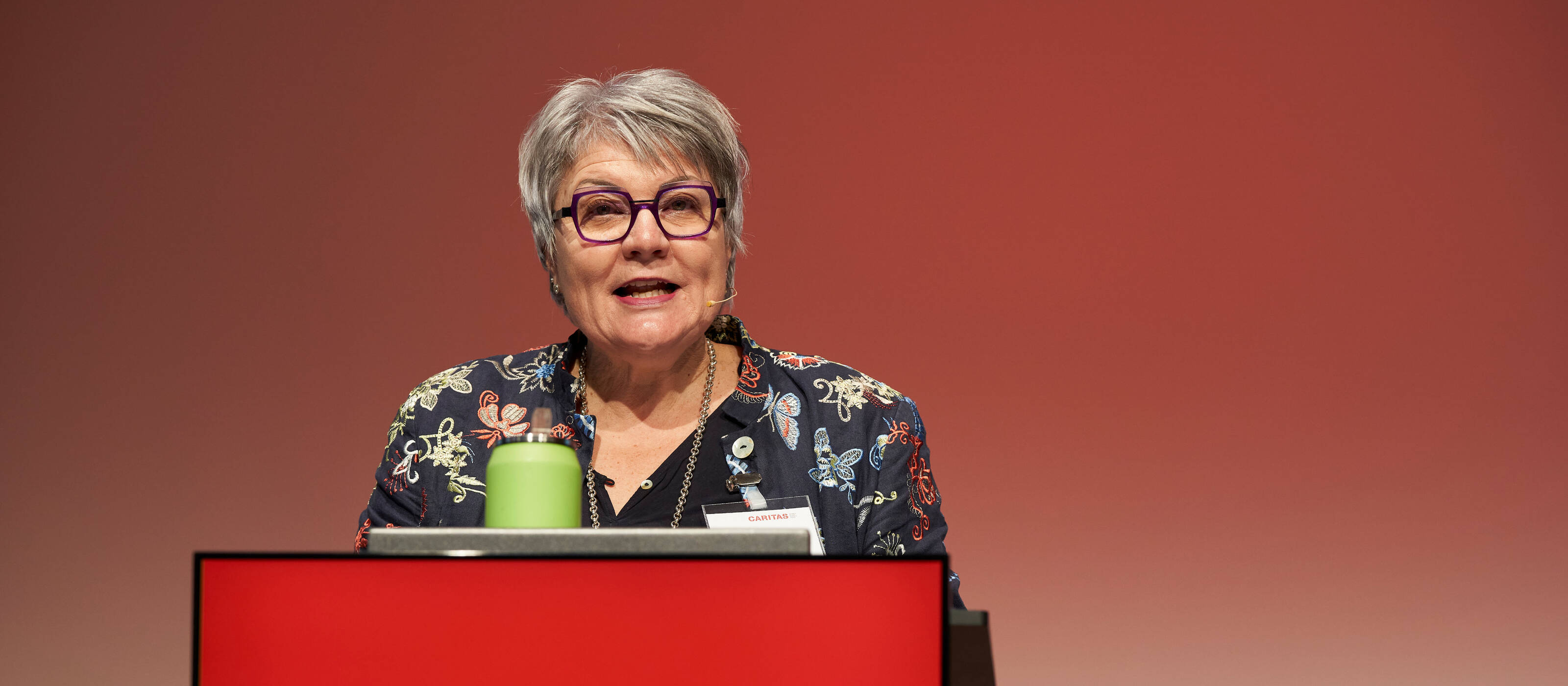 Monika Maire-Hefti, Präsidentin von Caritas Schweiz, eröffnete das Forum zu sozialer Ungleichheit.