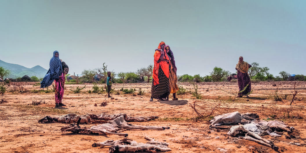 The worst drought in more than 40 years is the consequence of climate heating, which hits the poorest hardest.