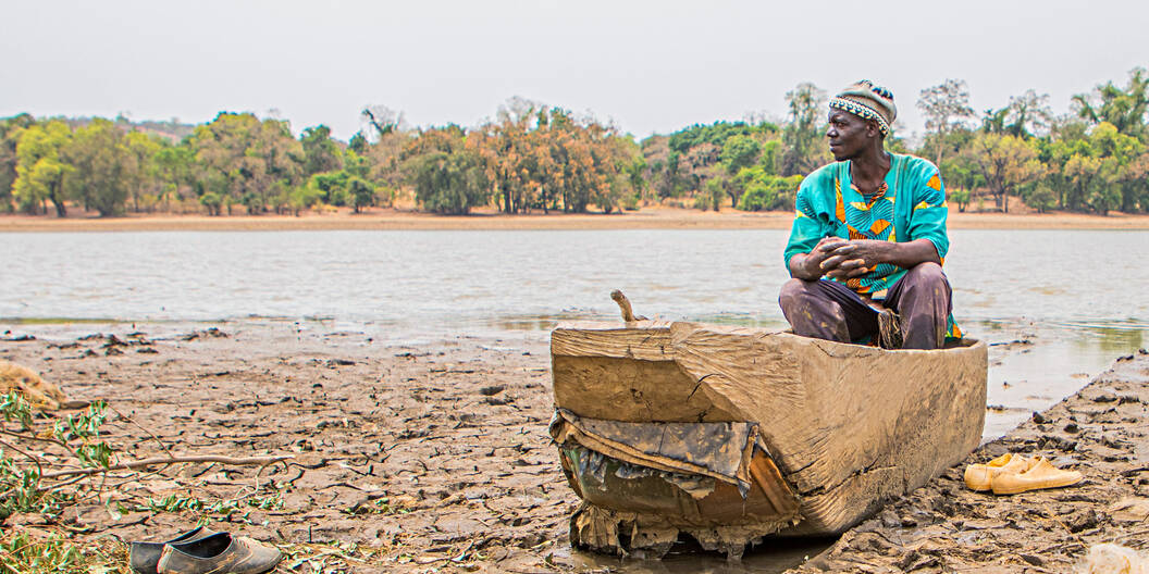  Fischer Modeste Traoré am Wegniasee in Mali 